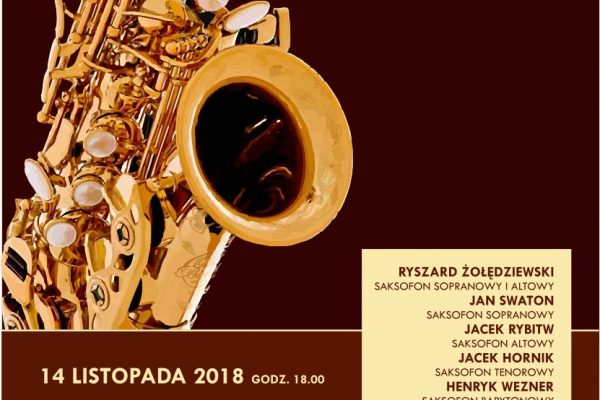 Koncert 14.11.2018 – Polski Ansambl Saksofonowy